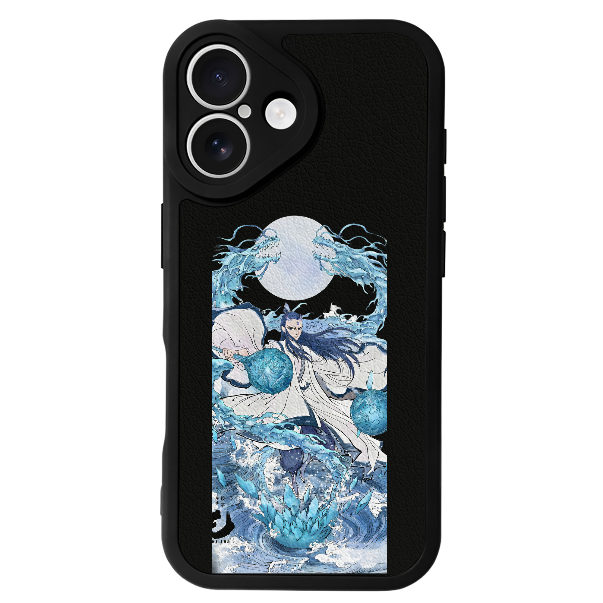 （画像用） Ne Zha 2 ナタ 魔童の大暴れ 【iPhone 16シリーズ対応】シリコンスマホケース（レザー調） 材質：シリコン